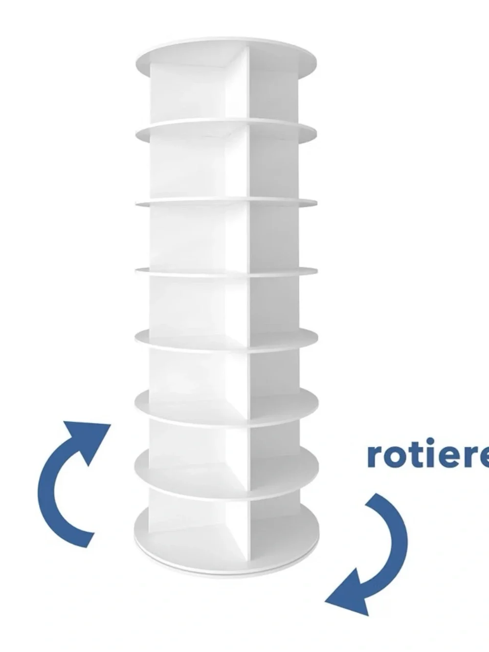 SpaceAid 7 Tier Rotating Shoe Rack Tower, Brand new, still in box. Local only.